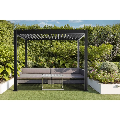 Pergola ogrodowa MIRADOR 88 Basic 3 x 3m Antracyt